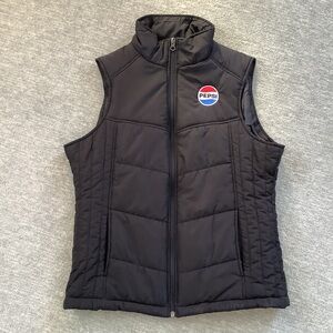Port Authority Women's Black Puffer Pepsi Vest Sz. M